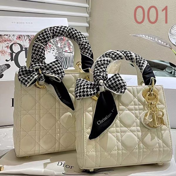 Dior lady bag white
