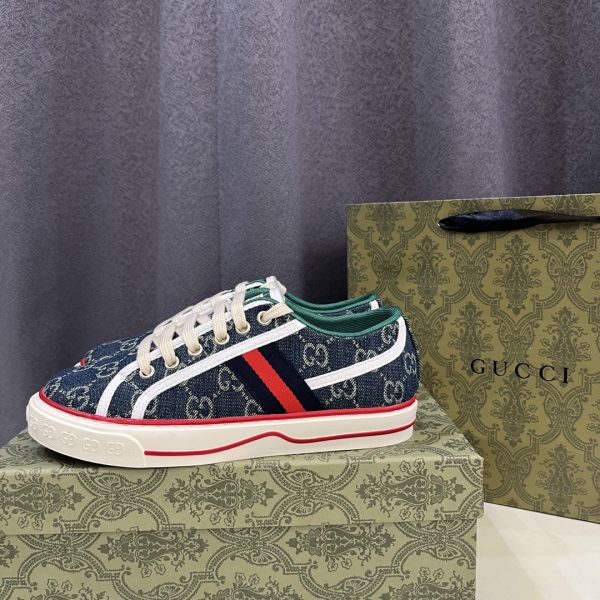 SY628 Gucci 1977 canvas shoes sneakers-Denim Blue - Image 7