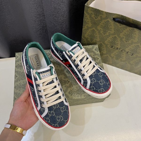SY628 Gucci 1977 canvas shoes sneakers-Denim Blue - Image 8