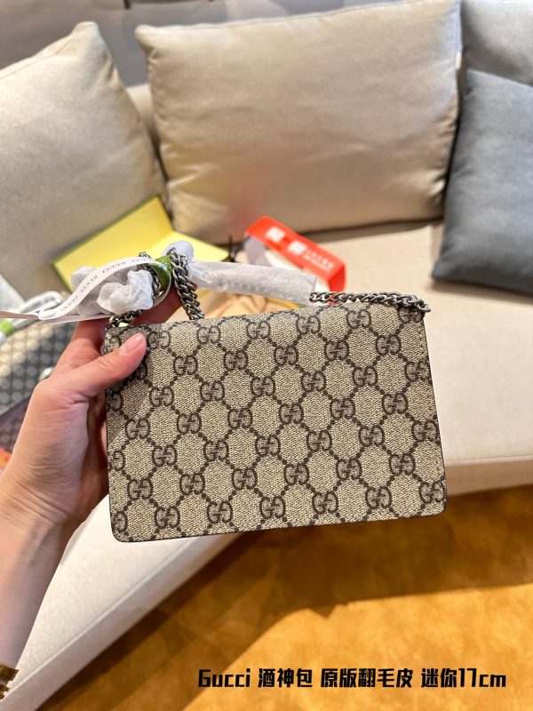 Gucci mini cowhide bacchanalia bag 17cm - Image 6