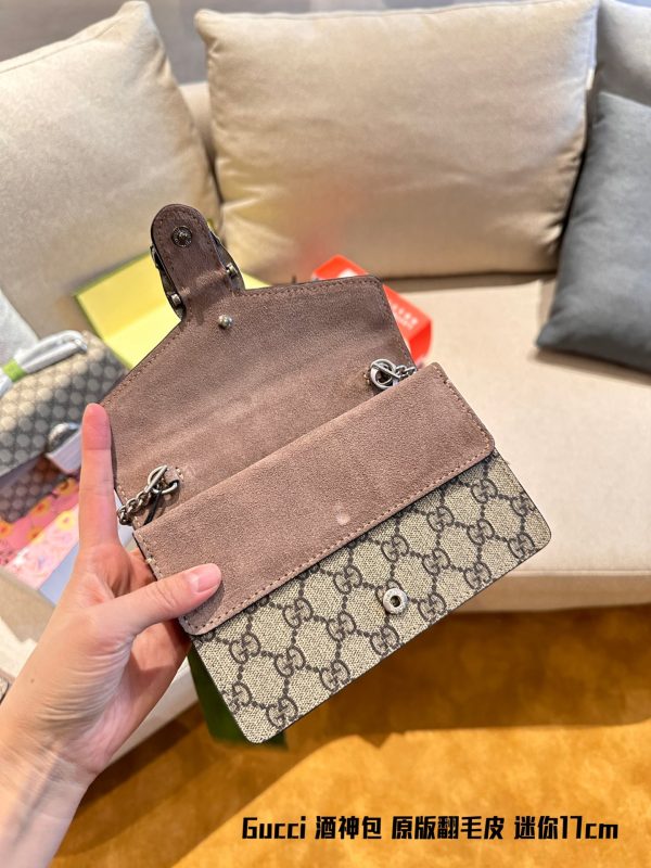 Gucci mini cowhide bacchanalia bag 17cm - Image 7