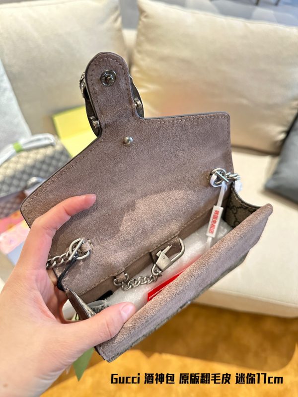 Gucci mini cowhide bacchanalia bag 17cm - Image 8
