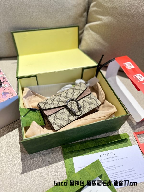 Gucci mini cowhide bacchanalia bag 17cm - Image 9