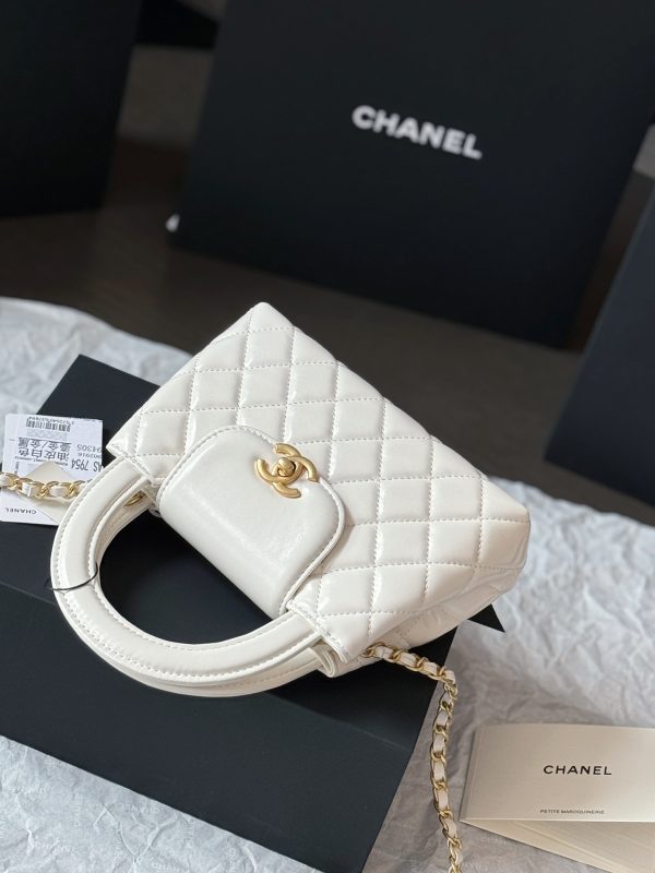 Chanel 23k kelly handbag 20*12cm white 240401bag2st - Image 5