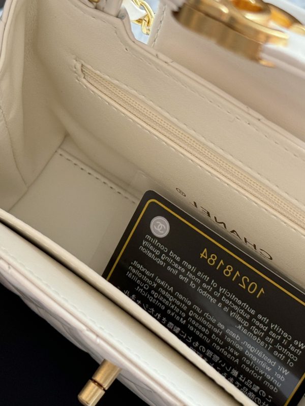 Chanel 23k kelly handbag 20*12cm white 240401bag2st - Image 7