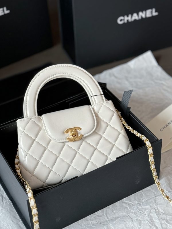 Chanel 23k kelly handbag 20*12cm white 240401bag2st - Image 8