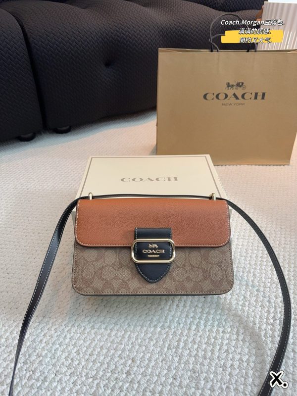 Coach morgan bag brown 25*16cm 240401bag10st - Image 2
