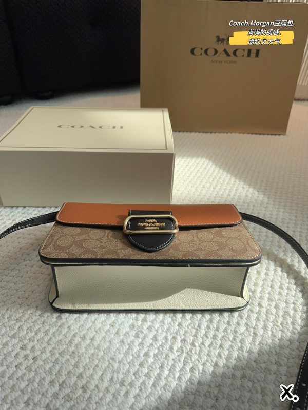 Coach morgan bag brown 25*16cm 240401bag10st - Image 6