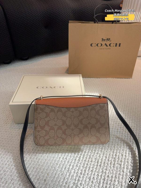 Coach morgan bag brown 25*16cm 240401bag10st - Image 7