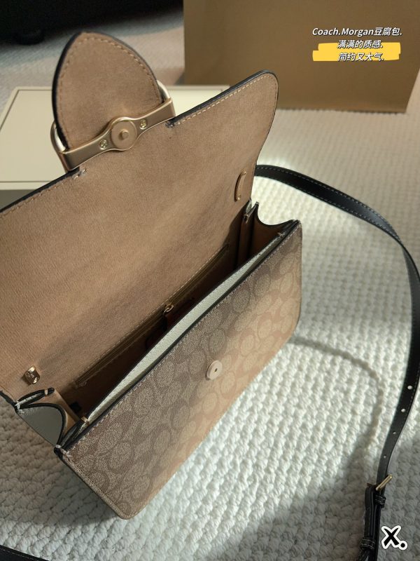 Coach morgan bag brown 25*16cm 240401bag10st - Image 10