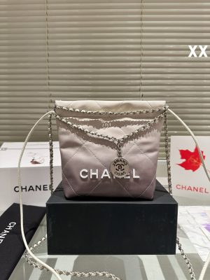 Chanel mini trash bag- purple 20cm