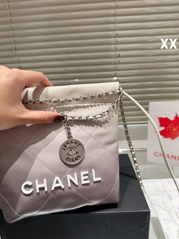 Chanel mini trash bag- purple 20cm - Image 3