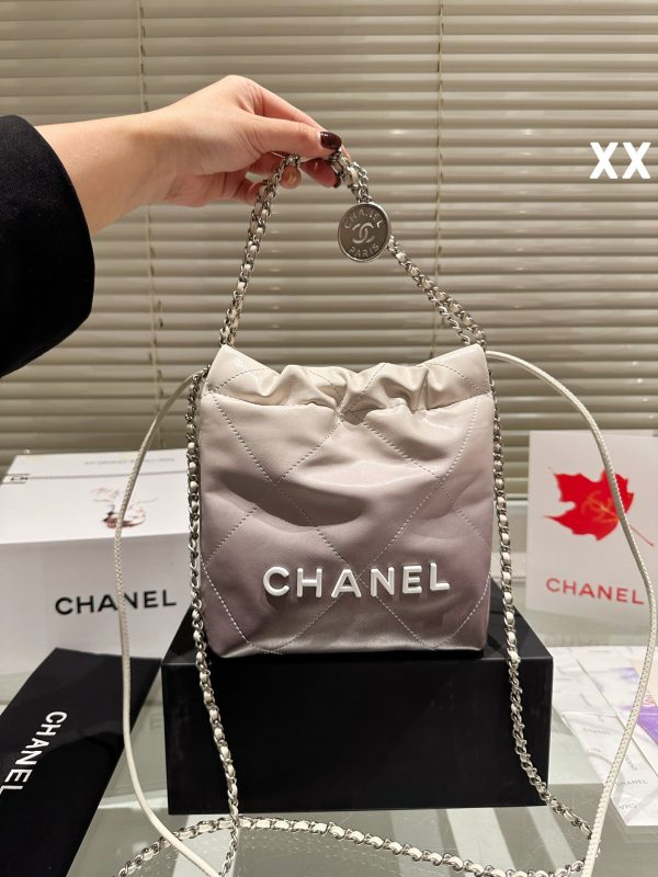 Chanel mini trash bag- purple 20cm - Image 7