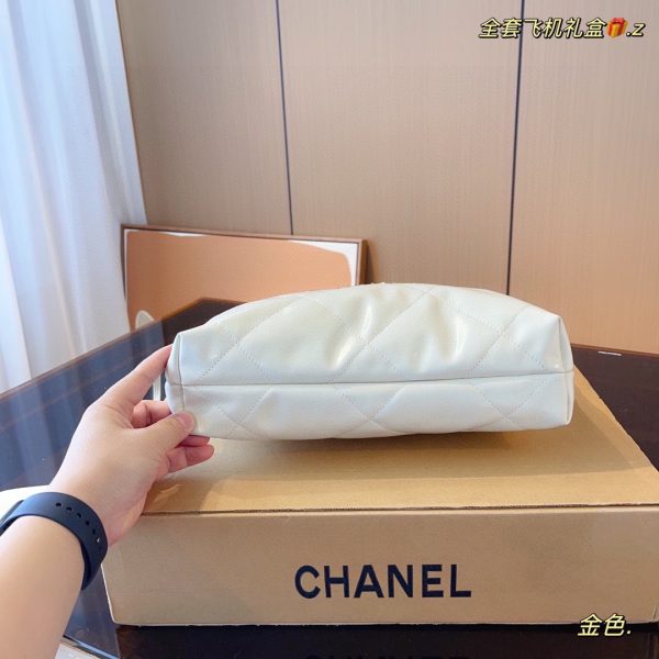 Chanel gold garbage bag-white 29*8*30cm - Image 8