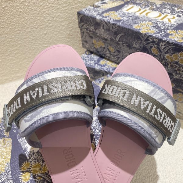 Asui1 Christian Dior Embroidered Velcro slippers - Image 3