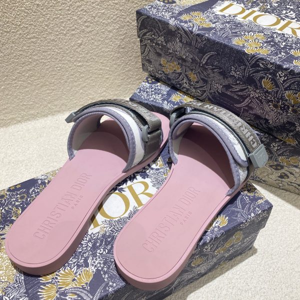 Asui1 Christian Dior Embroidered Velcro slippers - Image 5