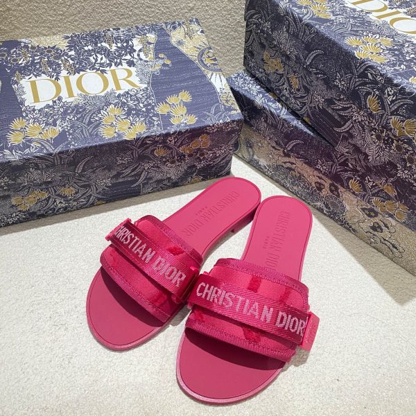Asui1 Christian Dior Embroidered Velcro slippers - Image 7