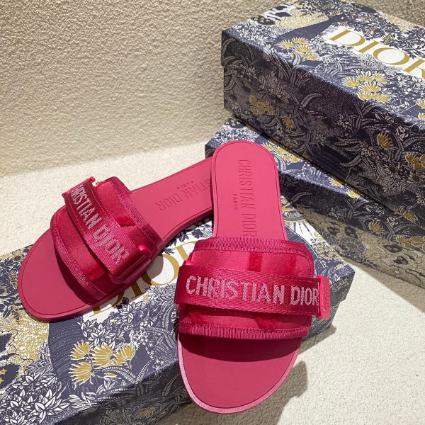 Asui1 Christian Dior Embroidered Velcro slippers - Image 8