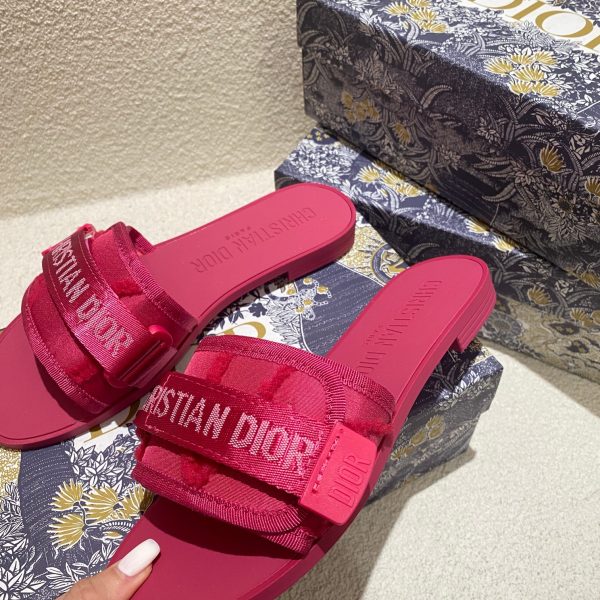 Asui1 Christian Dior Embroidered Velcro slippers - Image 10