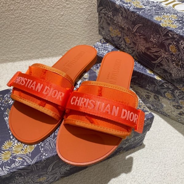 Asui1 Christian Dior Embroidered Velcro slippers - Image 13