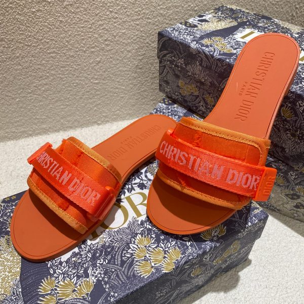 Asui1 Christian Dior Embroidered Velcro slippers - Image 15