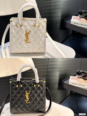 Yves Saint Laurent Metal Label Handbag 20*20cm
