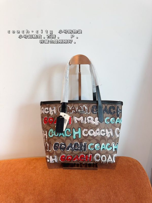 Coach Graffiti Tote Bag 22*11*20cm - Image 2