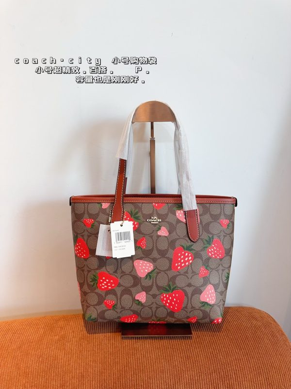 Coach Graffiti Tote Bag 22*11*20cm