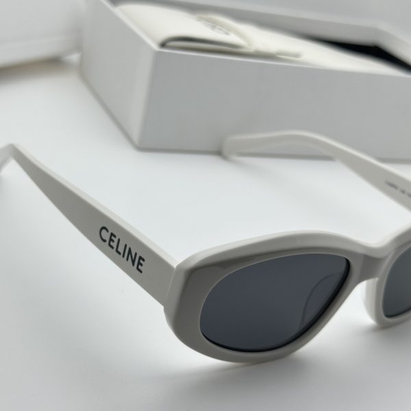 celine fashion polygon sunglasses white - Image 6