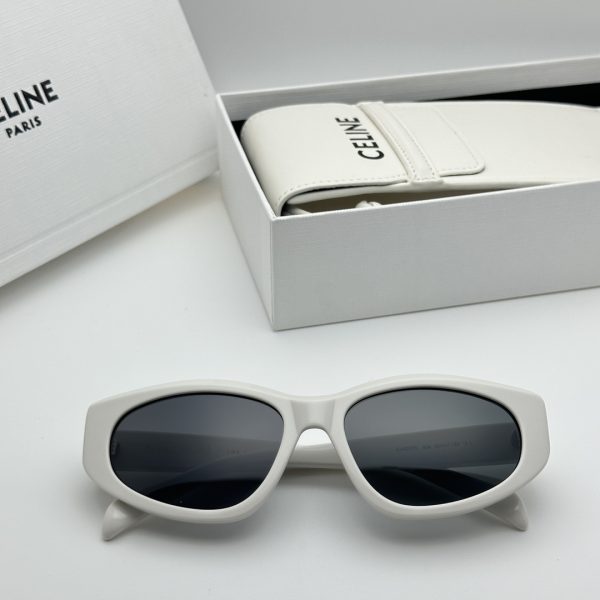 celine fashion polygon sunglasses white