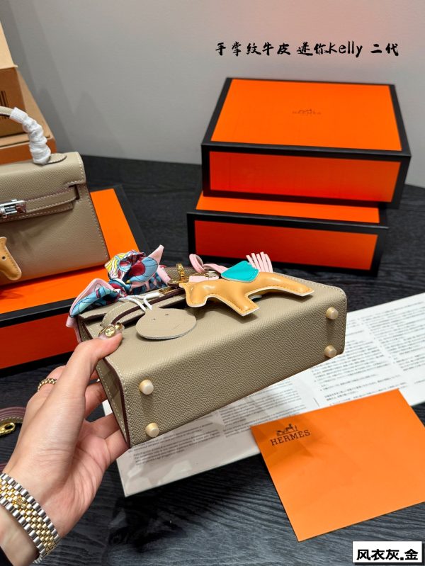 FF001 Hermès Kelly Mini II with original box Size: 20cm - Image 9