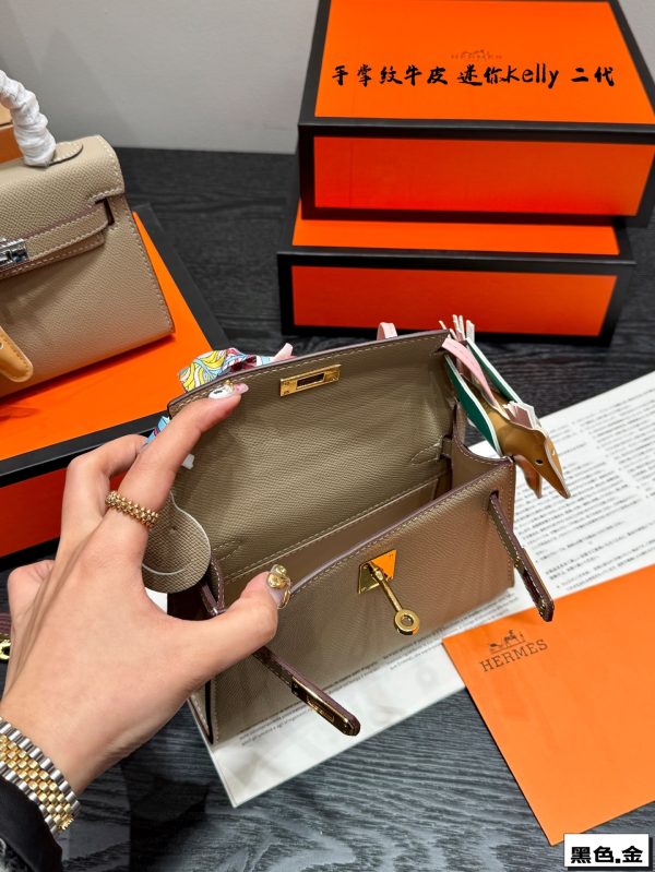 FF001 Hermès Kelly Mini II with original box Size: 20cm - Image 8
