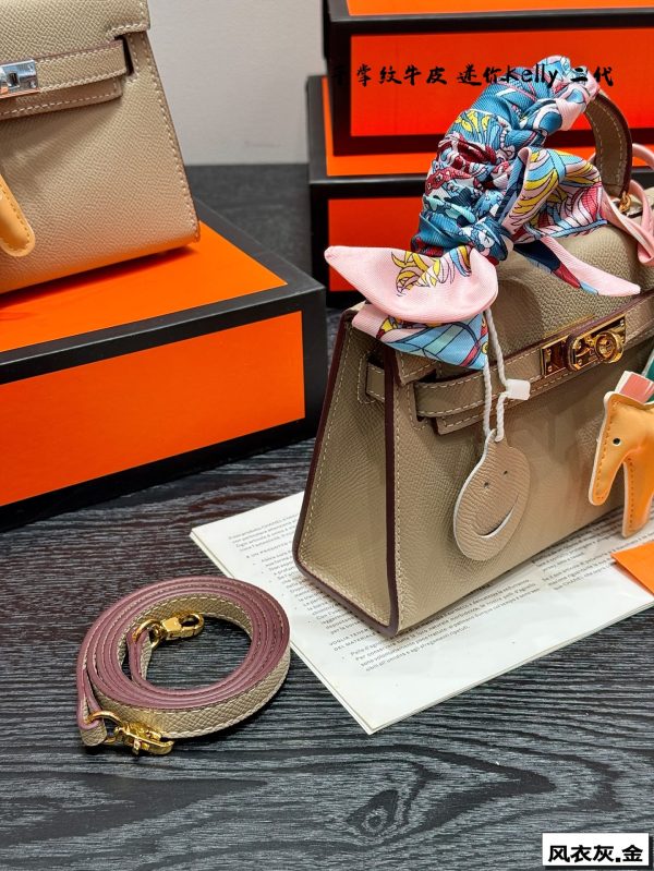 FF001 Hermès Kelly Mini II with original box Size: 20cm - Image 5