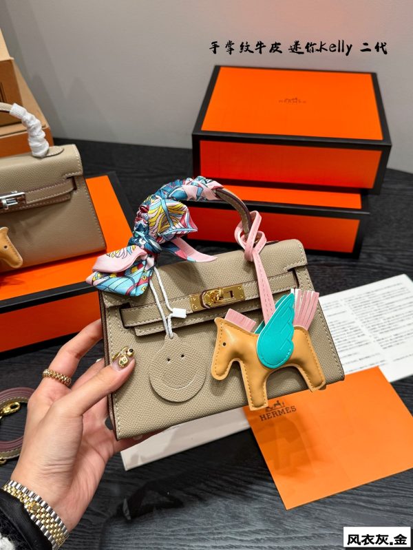 FF001 Hermès Kelly Mini II with original box Size: 20cm - Image 2