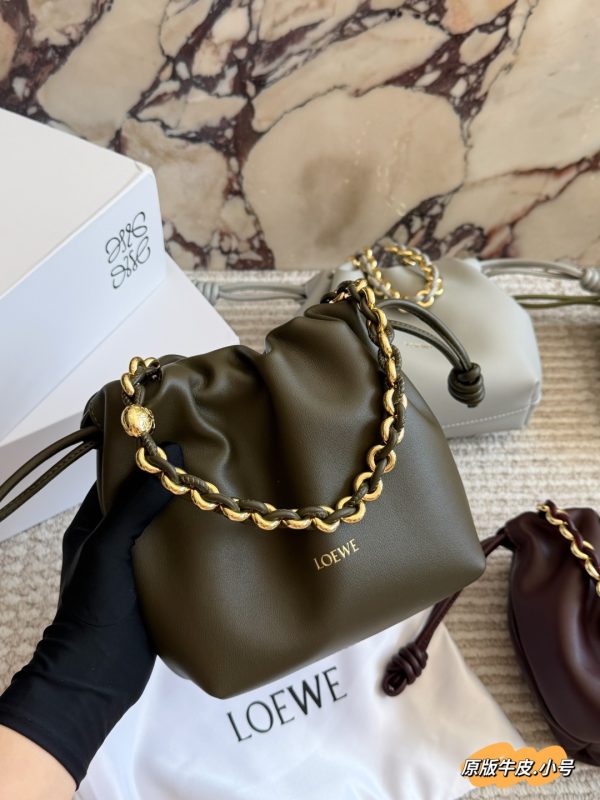 GJPJ001 Loewe Purse lucky bag, calfskin leather, with box  Size: Small 23*18cm - Image 8