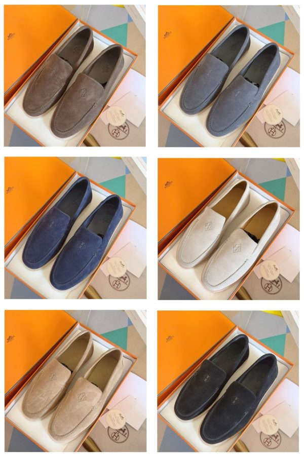 LR001 Hermès high-top loafers, available in six colors for couples, sizes 39-44. - Image 2