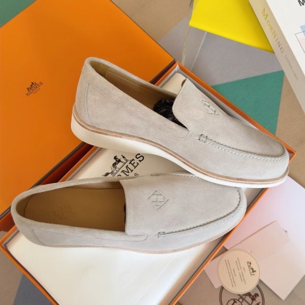 LR001 Hermès high-top loafers, available in six colors for couples, sizes 39-44. - Image 7