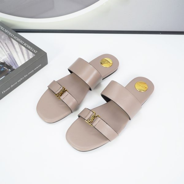 XL001 YSL SAINT LAURENT 2026 letter logo Calfskin Sandals Size: 35-44 (color) - Image 4