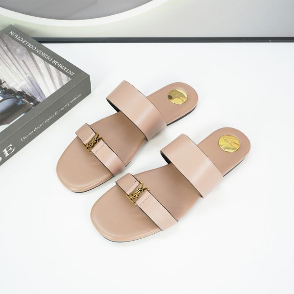 XL001 YSL SAINT LAURENT 2026 letter logo Calfskin Sandals Size: 35-44 (color) - Image 6