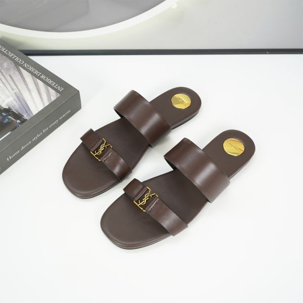 XL001 YSL SAINT LAURENT 2026 letter logo Calfskin Sandals Size: 35-44 (color) - Image 7