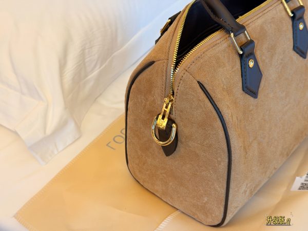 XX001 LV Louis Vuitton Speedy 25 Suede Bag (Box Included) Size: 25 x 19 cm - Image 8
